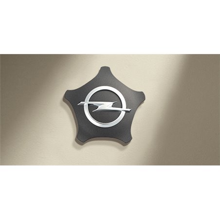 Cache-moyeu, Etoile, Aluminium brossé
