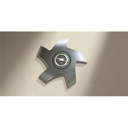 Cache-moyeu, Etoile, Aluminium brossé