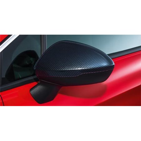 Coques de rétroviseurs extérieurs, design carbone