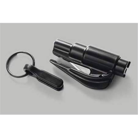 Marteau brise-vitre avec coupe-ceinture