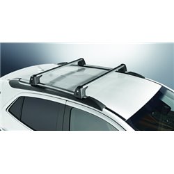 Barres de toit aluminium pour véhicules avec rails de toit